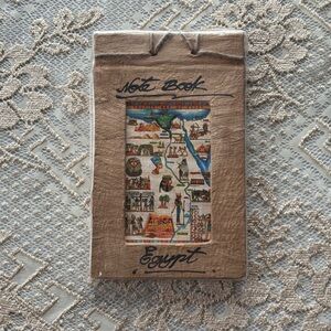 Handmade Egypt Map Papyrus Journal Notebook Gift